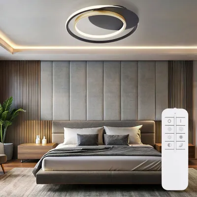 Produktbild von LED Deckenleuchte, gold, dimmbar, CCT-Schaltung, L 48,5 cm