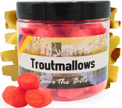 Produktbild von Zite Fishing Troutmallows Käse orange 40 g