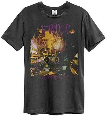 Immagine prodotto di Prince - Maglietta "Sign O The Times" per uomo/donna Unisex RO708 (M) (Nero)