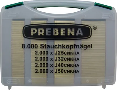 Produktbild von PREBENA J Box Stauchkopfnägel Typ J 8000 Stück versch. Längen
