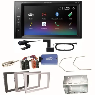 Produktbild von Pioneer DMH-A240DAB Digitalradio Einbauset für Opel Omega B Meriva A Agila Vivaro