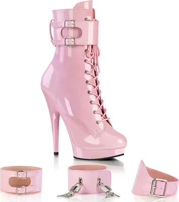 Produktbild von Fabulicious SULTRY-1023 Plateau Stiefeletten Baby Pink EU 35