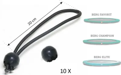 Produktbild von Set mit 10 Federschutzgummis für Trampolinfedern