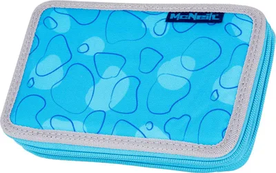 Produktbild von McNeill Federmäppchen Pencil Case with Two Compartments Bubble hellblau