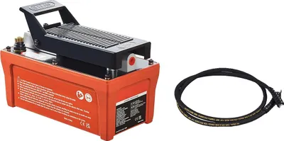 Zdjęcie produktu dla Pneumatyczna pompa hydrauliczna, maksymalne ciśnienie 10000 PSI, pomarańczowa, UE