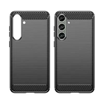 Produktbild von Carbonhülle Samsung Galaxy S24+ Flexible Silikon Carbonhülle - Schwarz