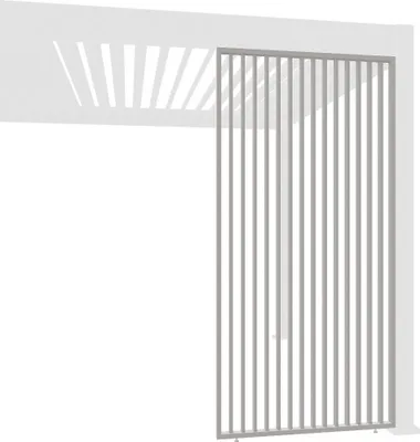 Produktbild von Weide Vertikale Lamellenwand für Weide Pergola | Ivory Sand | aus Aluminium