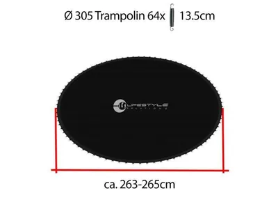 Obrázok produktu pre L-T-305 LifeStyle ProAktiv skákacia podložka pre 305 cm trampolínu s 13,5 cm pružinami
