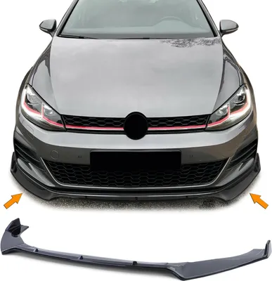 Zdjęcie produktu dla Spojler przedni z czarnym połyskiem do VW Golf 7 GTI od