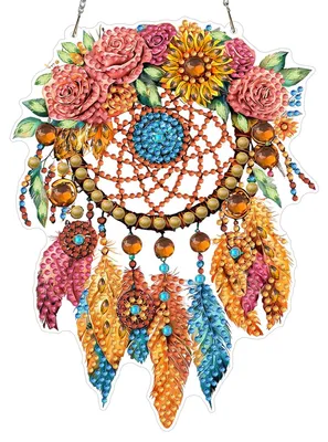 Diamond Painting Hänger, doppelseitig, 20×20 cm, DIY Edelstein-Kunst