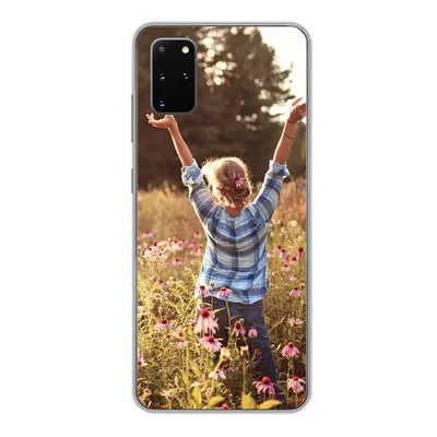 Produktbild von MuchoWow® Handyhülle Schutzhülle Hülle für Samsung Galaxy S20 Plus Frau - Blumen - Frühling Silikon Softcase Handy Hülle - Hartschale