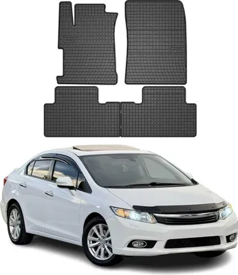 Immagine prodotto di 2011-2016 Honda Civic IX Fußmatten Gummi Schwarz 4 tlg
