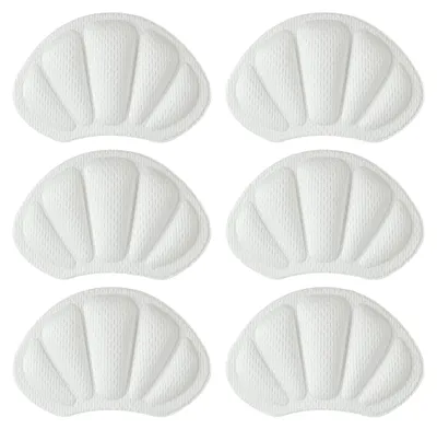 Produktbild von 3 Paar Fersenschutz Schuheinlagen, erstklassiges Fersenpolster für Schuhe, bequemer Fersenschoner, selbstklebende antirutsch Fersenkissen für optimalen Komfort (weiß)