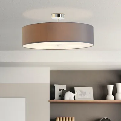 Produktbild von BRILLIANT Deckenleuchte Andria 60cm | klassische und dekorative Leuchte |  grau | 3x E27 max. 60 W | IP20