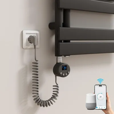 Produktbild von Heilmetz Smart WLAN Heizstab 900W für Badheizkörper, G 1/2" Standardgewinde, App & Sprachsteuerung (Tuya/Alexa), IPX4