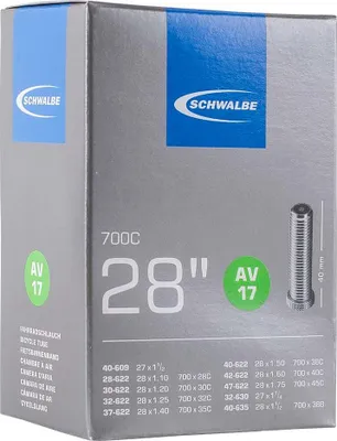 Image de Chambre à air vélo Schwalbe AV17 valve Schrader 27"/28" 28 - 47 mm