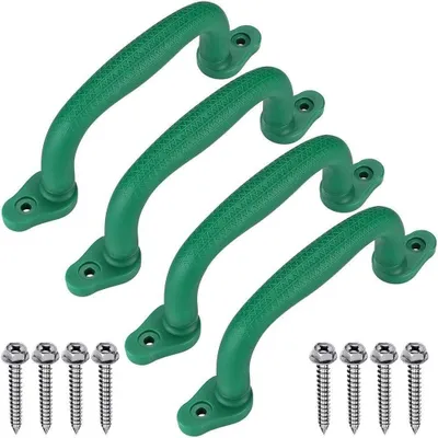 Productafbeelding van Veiligheidsgrepen - Klimgrepen Speeltoestellen - Extra Grip Bieden - Antislip Ontwerp - 18 cm - Groen
