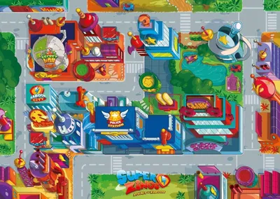 Produktbild von Ravensburger Puzzle Giant Floor Puzzle - Super Zings - 60 Teile