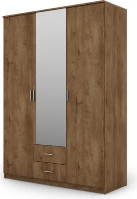 Produktbild von Meblast | Kleiderschrank 150/210 cm, Lefkas-Eiche mit Spiegel, Premium-Beschläge | Stilvoll, Natürlich