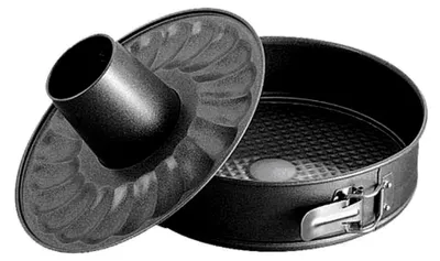 Produktbild von Kuchen- und Tortenform rund 26 cm, Schwarz, mit Teflon-Antihaftbeschichtung