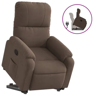 Produktbild von Relaxsessel mit Aufstehhilfe Braun Mikrofasergewebe