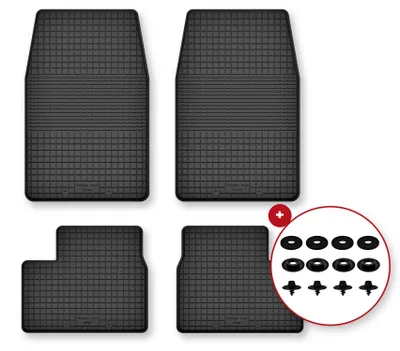 Zdjęcie produktu dla Dywaniki gumowe do Daihatsu Feroza F300 / F310 1989-1998 – 4 szt., czarne, dobierane – Wielganizator Semi-Universal