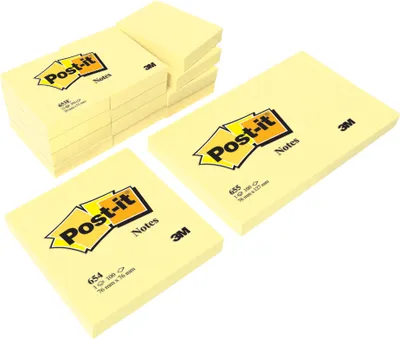 Obrázek produktu pro Post-it® 653E 12x samolepicí bloček standardní žlutý