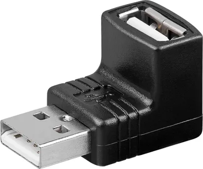 Obrázek produktu pro Goobay 68920 USB 2.0 Hi-Speed Adapter - USB 2.0 samec (typ A) > USB 2.0 samice (typ A) 90°