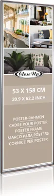 Produktbild von Posterrahmen 53 x 158 cm silber