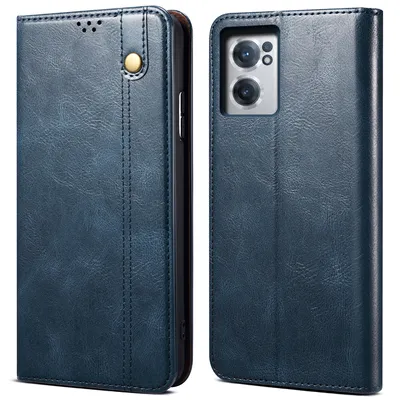 Obrázek produktu pro Pouzdro pro OnePlus Nord CE 2 5G, kožené flip pouzdro peněženka s funkcí stojánku modré