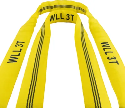 Produktbild von Rundschlinge 4 Meter bis 3000 kg | Bandschlinge DIN EN 1492-1  | Hebeband 4m / 3t | Hebegurt | Hebeschlinge | Kranschlinge | Tragegurt