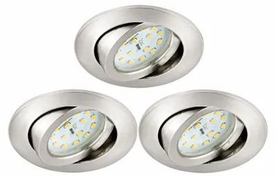 Produktbild von Briloner LED Einbauleuchten 3er Set 5,5W Dimmbar IP23 230V 8317-039