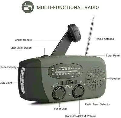 Produktbild von Solar Draagbare Zwengelradio