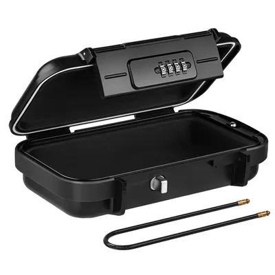 Produktbild von Prenosný trezor 24 × 14 × 5,5 cm, Plážový trezor so 4-miestnym kódom, Vodotesný trezor - SAFORY Black