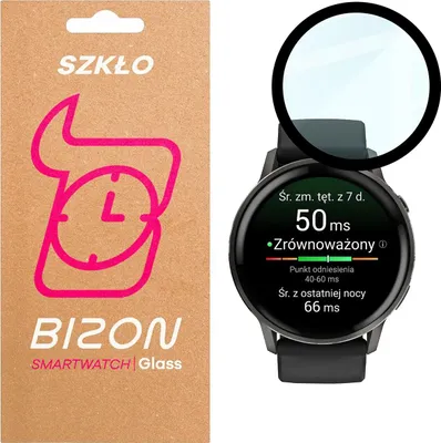 Produktbild von Hybrides Glas für Garmin Venu 4 45 mm, Bizon Glass Watch Edge Hybrid, Schwarz