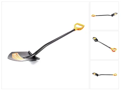 A Fiskars Solid™ Spaten 131413 shovel is shown against a white background.