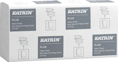 Immagine prodotto di KATRIN® 61624 Asciugamano classico piegato a Z, bianco brillante, 2400 fogli