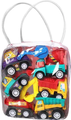 Produktbild von 6 Teile/Set, Kinder Spielzeug, Rückziehauto, Feuerwehrauto Modell, Mini Traktor Spielzeug, für Jungen und Mädchen
