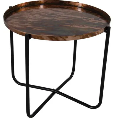 Produktbild von Lesli Living - Gartentisch oud - Kupfer - Ø60x75cm