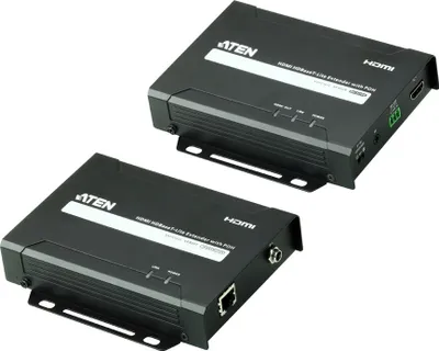 Produktbild von ATEN VE802, 4096 x 2160 Pixel, AV-Sender & -Empfänger, 70 m, Schwarz, HDCP