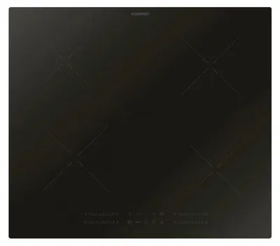 Image de Rosieres RI642CBB, Noir, Encastrable, 56 cm, Table de cuisson à induction avec zones, Vitrocéramique, 4 zones