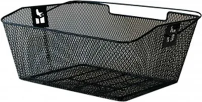 Produktbild von Hinterradkorb PVC 39x30x17cm,schwarz,engmaschig,abgeschrä.