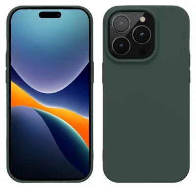 Produktbild von kwmobile Hülle für das iPhone 14 Pro Hülle - weiche und schlanke TPU Silikon Handyhülle - stoßabsorbierendes flexibles Case - kabelloses Laden -