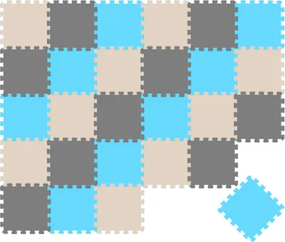 Zdjęcie produktu dla 27-elementowa mata do układania puzzli dla dzieci od zera - mata do raczkowania 30x30