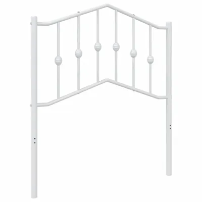 Produktbild von vidaXL Ersatz-Kopfteil Metall Weiß 80 cm