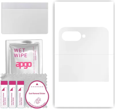 Produktbild von apgo Hydrogel Schutzfolie, Klar, kompatibel mit Motorola Razr 40 Ultra, flexibele Displayschutzfolie, Folie mit Positionierhilfe, kratzfest, einfache Montage