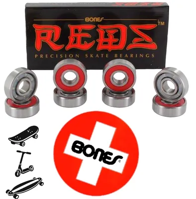 Produktbild von Bones REDS Bearings Kugellager Skateboard 608 (8er Pack)