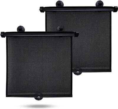 Produktbild von Famanu Sonnenschutz für Seitenfenster - Set von 2 Stück - UV-Schutz für Babys, Kinder und Haustiere