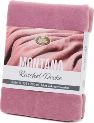 Produktbild von Gözze Wohndecke Montana uni 150 x 200 cm altrosa