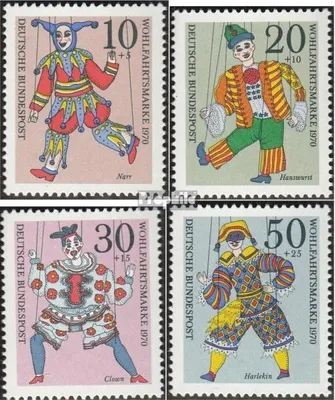 Produktbild von Briefmarken BRD (BR.Deutschland) 1970 Mi 650-653 (kompl.Ausg.) FDC Marionetten